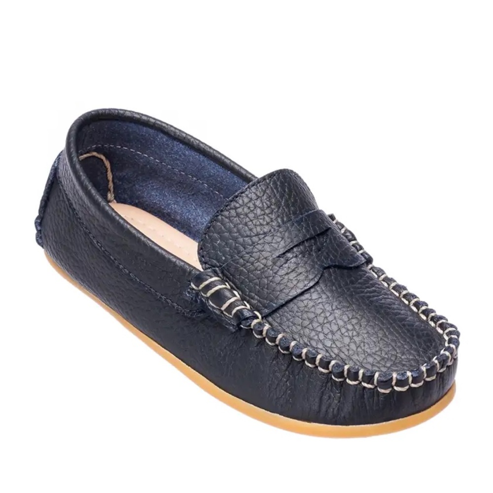 Boy's Alex Leather Driver Loafers, Toddler